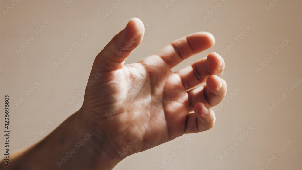 A close-up view of a human hand, seemingly of a young individual. The hand is reaching out, with the index finger extended and the thumb slightly curled A close-up view of a human hand, seemingly of a young individual. The hand is reaching out, with the index finger extended and the thumb slightly curled