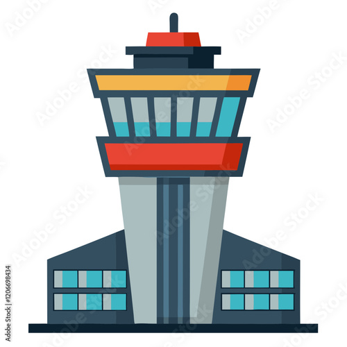 flight control tower icon design