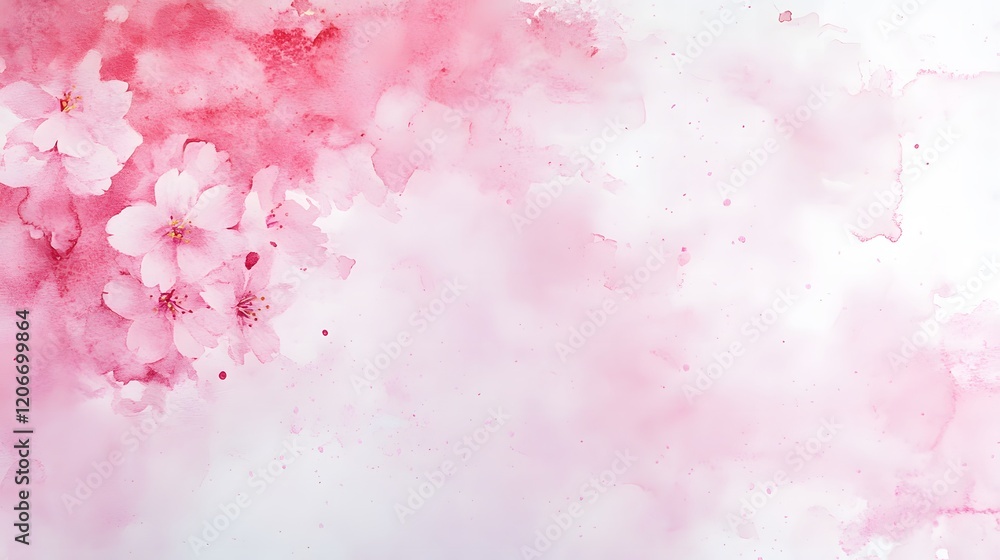 Fototapeta premium Embrace the Serenity of Fluffy Cherry Blossoms Blending Beautifully in Soft Shades of Pink, Evoking Tranquility and Nature's Elegance