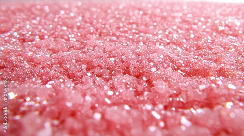 Sparkling Pink Crystal Texture Shimmering Background Glittering Pink Sugar Crystals Sparkling Pink Crystal Texture Shimmering Background Glittering Pink Sugar Crystals