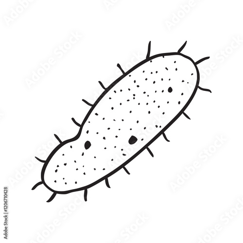 Virus, Covid-19 HMPV orther simple vector hand draw sketch illustration