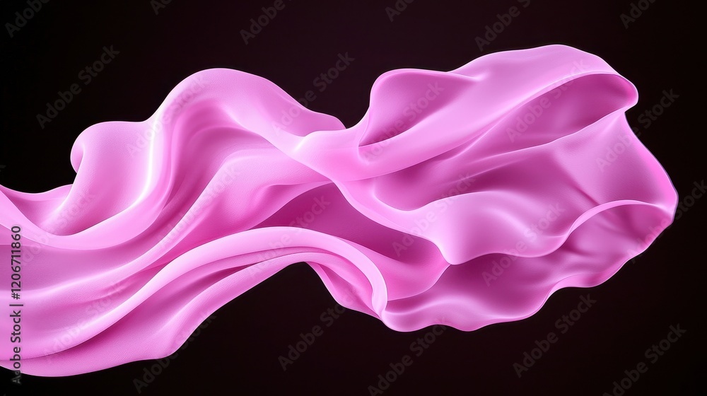 Abstract Pink Silk Fabric Draped Swirling Flowing Elegant Design Background Abstract Pink Silk Fabric Draped Swirling Flowing Elegant Design Background