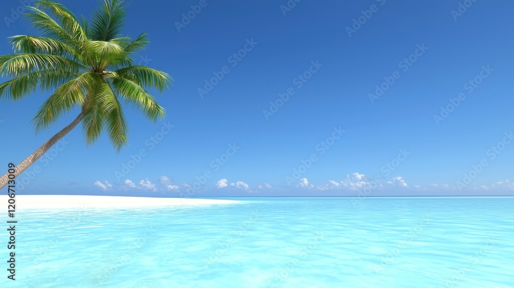 Tranquil Tropical Beach Scene Tranquil Tropical Beach Scene