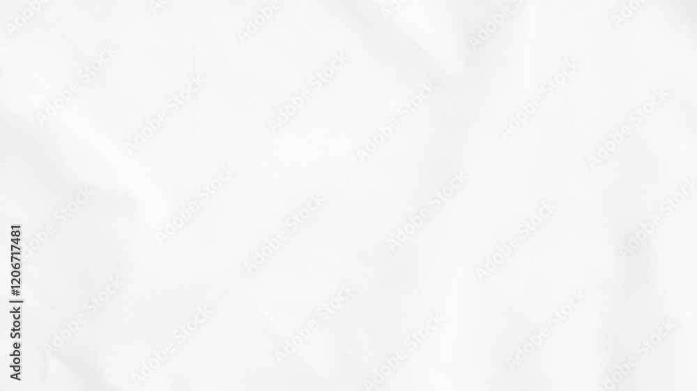 Obraz premium Organic Fabric cotton backdrop White linen canvas crumpled natural cotton fabric Natural handmade linen top view background organic Eco textiles White Fabric linen texture