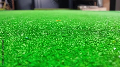 Golf Ball's Perspective Rolling Toward the Cup