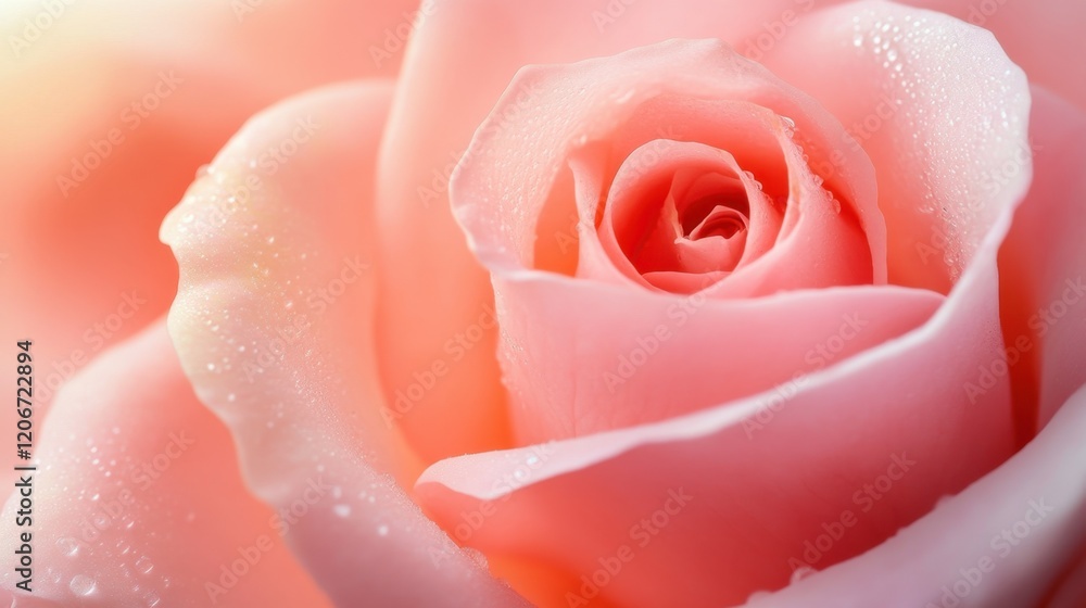 Pink Rose Quartz Texture Close-up with Soft Natural Lighting for Soothing Background Banner Pink Rose Quartz Texture Close-up with Soft Natural Lighting for Soothing Background Banner