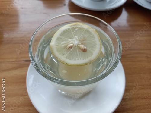 lemon juice in a glass