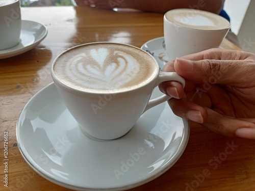 cup of coffee with milk