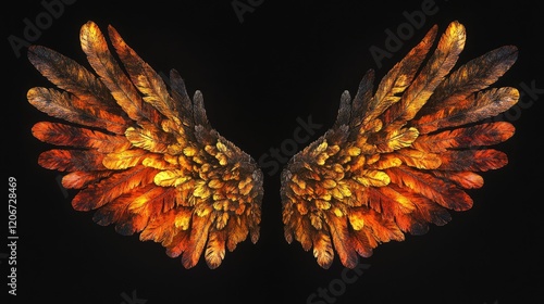 1. **Fiery Wings Against the Darkness**