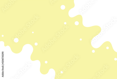 milk splatters background of Modern poster, dynamic splashes and drops. Vector illustration in a flat style of minimalism