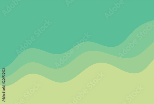 Minimalist abstract background with wavy gradients creating a calming and modern design