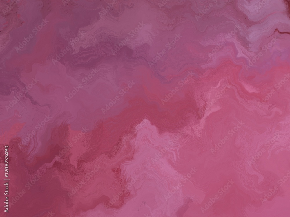 Fototapeta premium Abstract pink and mauve marble texture background with swirling paint effect