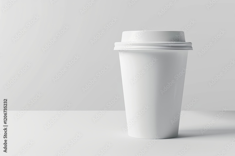 Single white disposable coffee cup with lid on white background. (1) Single white disposable coffee cup with lid on white background. (1)