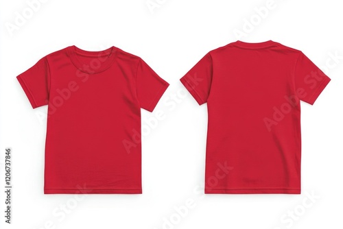 Red T-Shirt on White Background photo