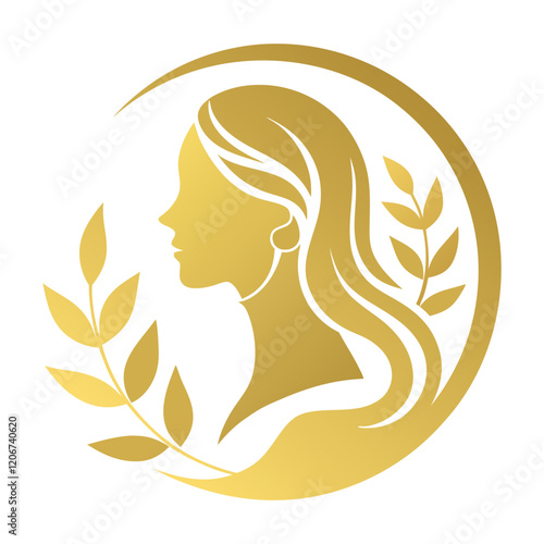 Golden beauty logo design