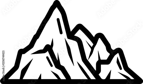 산맥을 단순화한 자연경관 아이콘