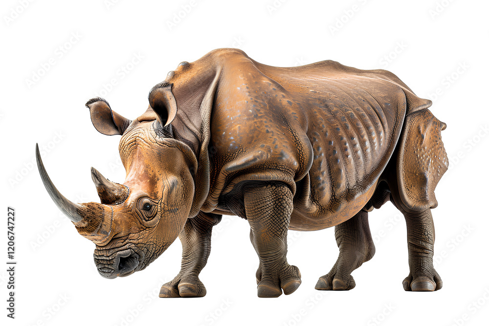 Fototapeta premium rhino, rhinoceros, a beautiful rhinoceros