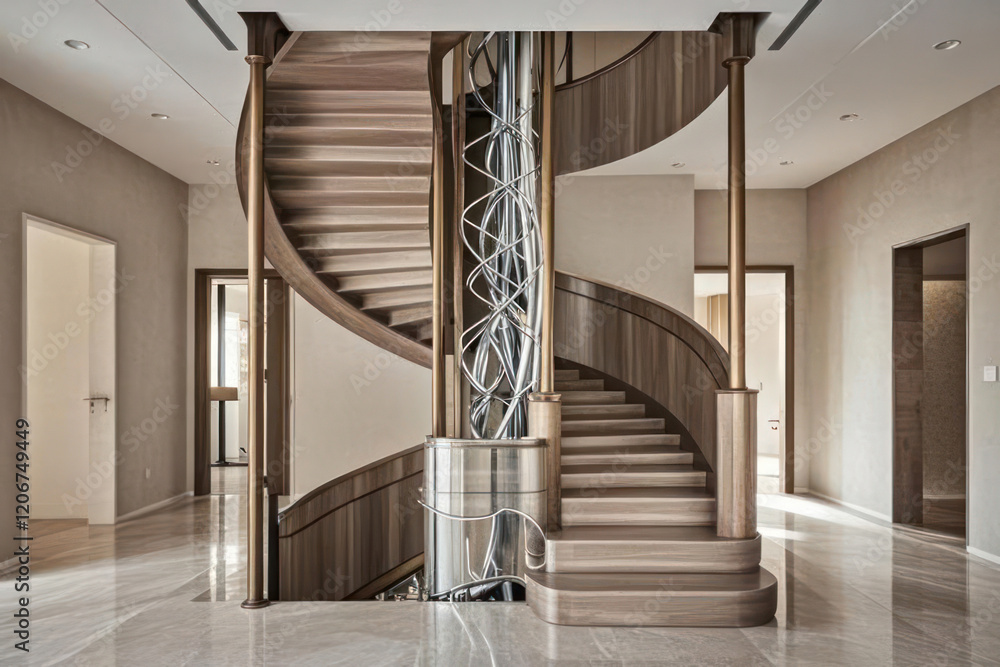 Obraz premium Unfinished Luxury Home Interior Design