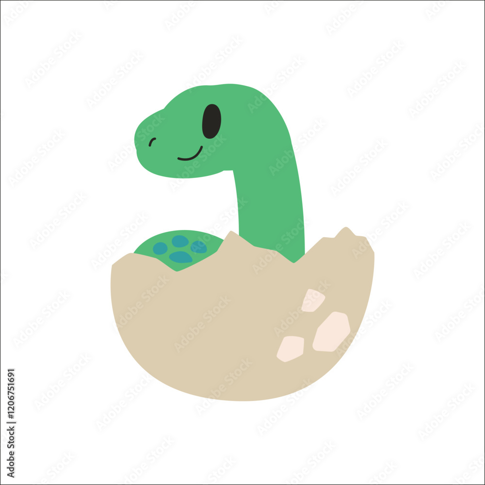 Naklejka premium Dinosaur For Kid Illustration