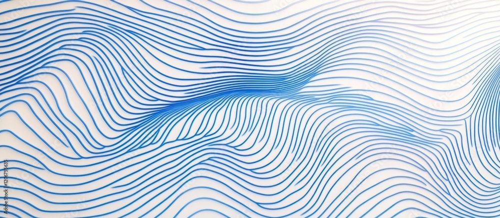 Abstract Blue Lines on White Background Abstract Blue Lines on White Background