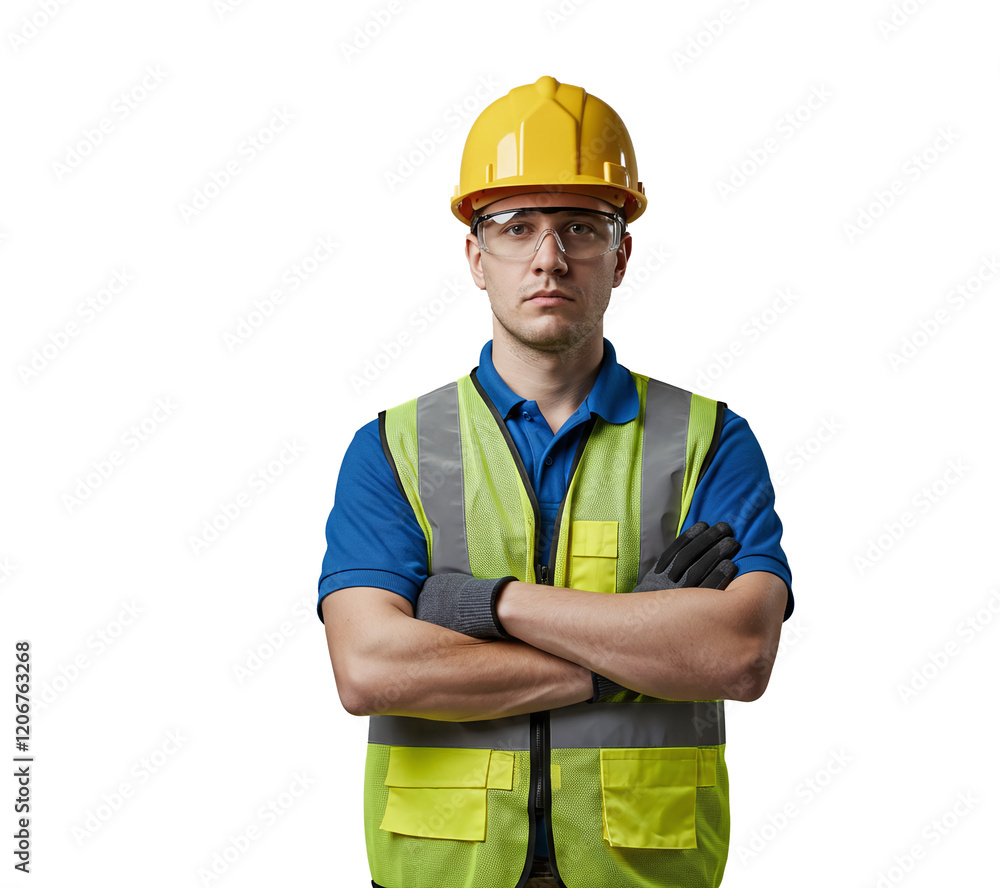 Construction workers with their arms crossed Construction workers with their arms crossed