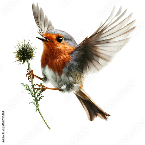 a beautiful robin, robin on transparent, a beautiful robin bird on png