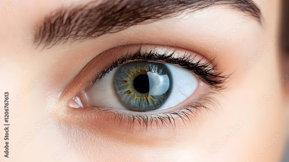 A Close Up View Of A Beautiful Human Eye A Close Up View Of A Beautiful Human Eye