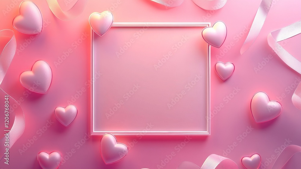 Valentine Day frame background. Valentine Day concept with copy space for text. Valentine Day background Valentine Day frame background. Valentine Day concept with copy space for text. Valentine Day background