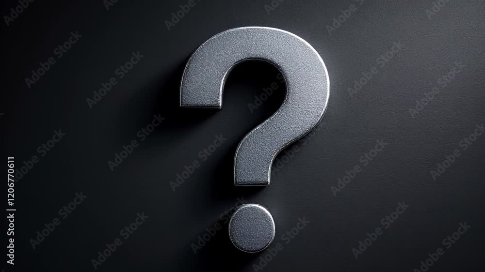 Intriguing Question Mark Symbol Against a Dark Background Evocative of Mystery and Curiosity Intriguing Question Mark Symbol Against a Dark Background Evocative of Mystery and Curiosity