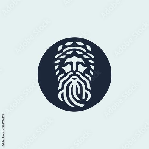 Ancient Greek God Logo
