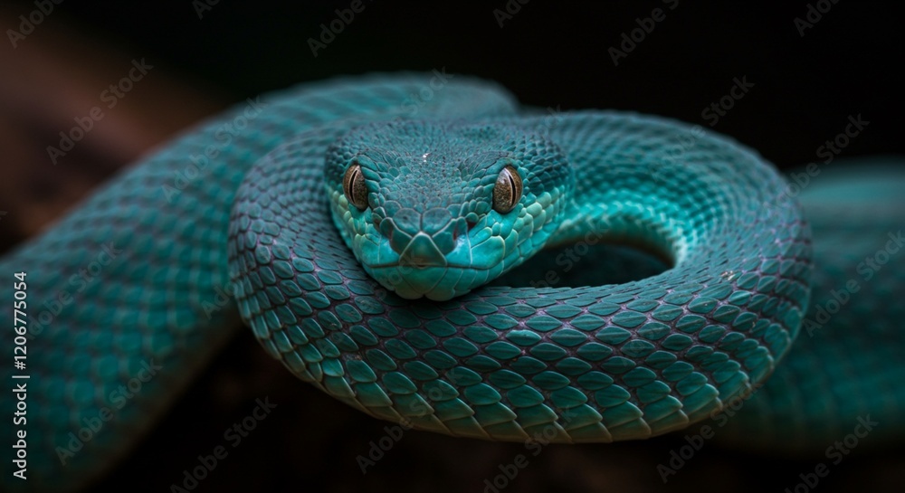 A captivating image showcasing the snake's intricate scales and mesmerizing gaze, with a focus on dramatic lighting and contrasting colors A captivating image showcasing the snake's intricate scales and mesmerizing gaze, with a focus on dramatic lighting and contrasting colors