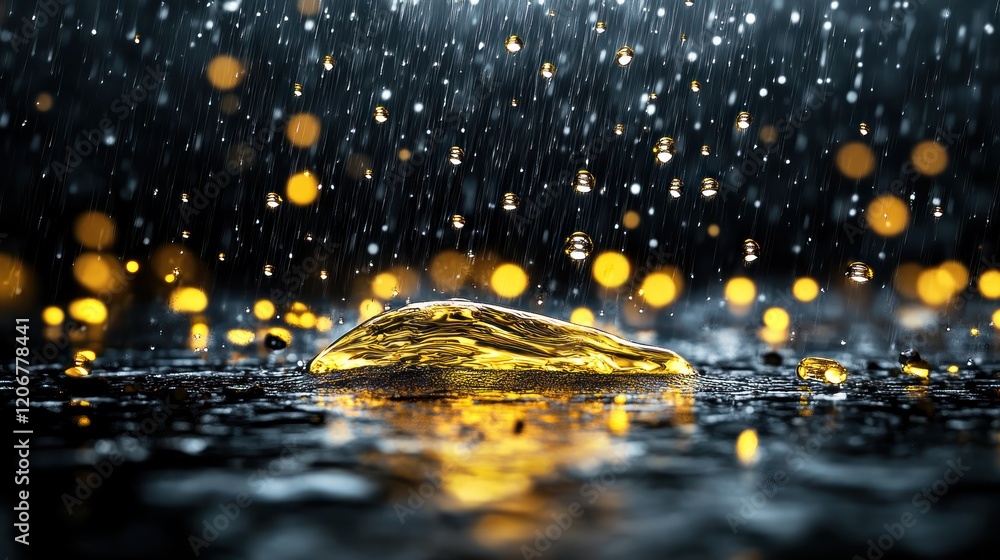 Isolated Torrential Downpour with Falling Raindrops on Dark Background for Stormy Weather and Raining Season Isolated Torrential Downpour with Falling Raindrops on Dark Background for Stormy Weather and Raining Season
