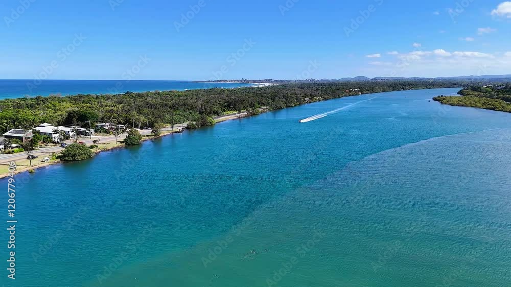 Aerial View of Tweed River Journey Aerial View of Tweed River Journey