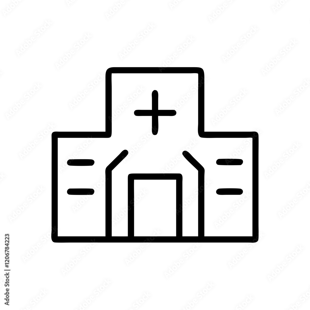Obraz premium hospital icon design