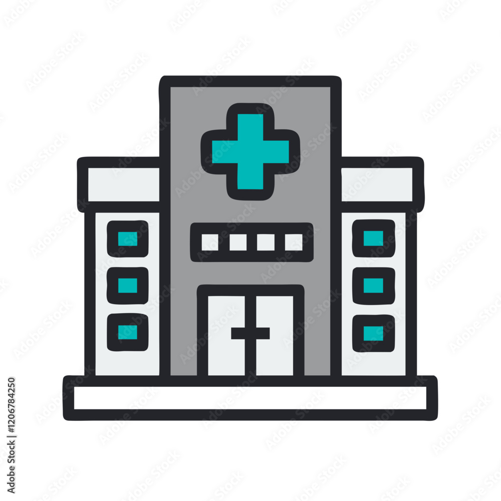 Fototapeta premium hospital icon design