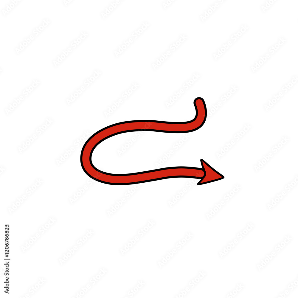 devil tail vector design devil tail vector design