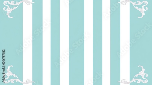 Elegant Blue White Vertical Striped Background Design photo