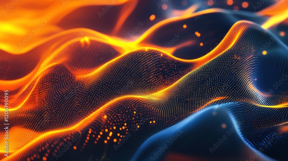 Obraz premium Abstract Digital Landscape