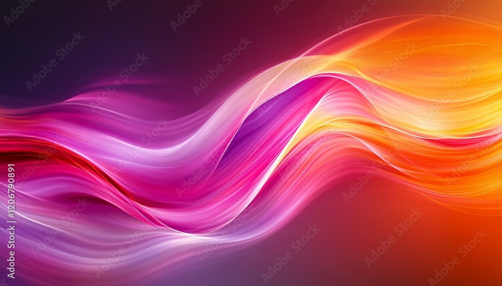 Fototapeta premium Abstract Colorful Waves Flowing Dynamically