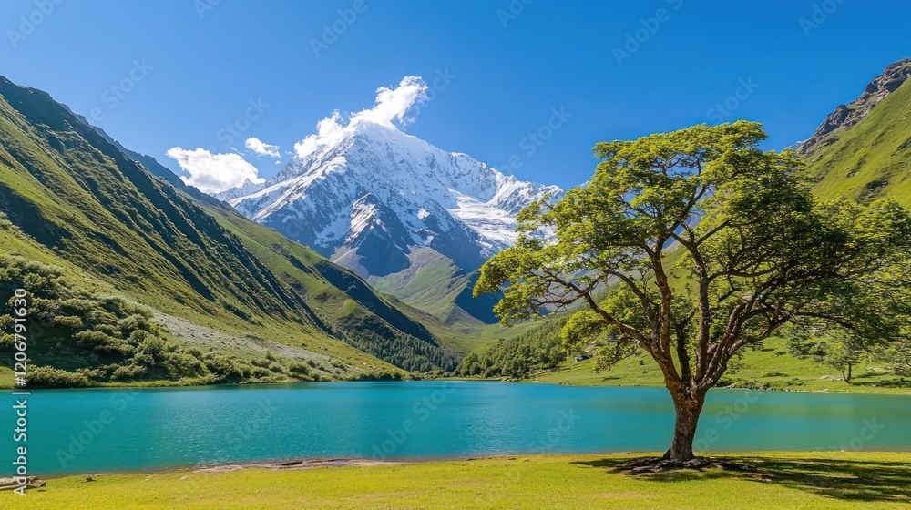 Serene Mountain Lake