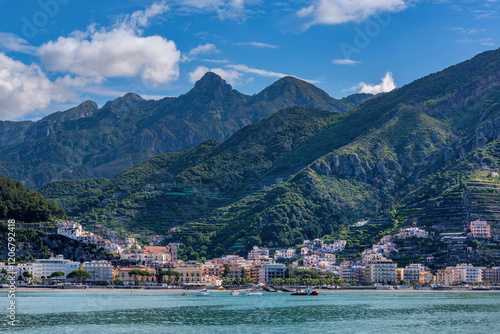 The picturesque small Italian town of Minori on the Amalfi Coast