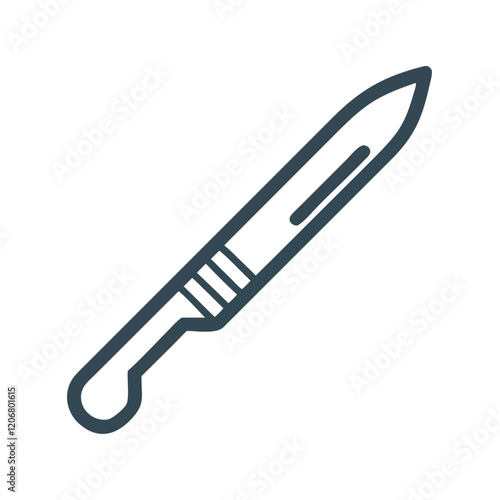 medical scalpel icon design