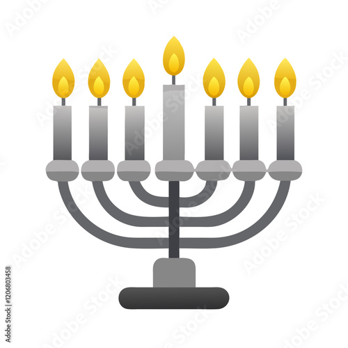 menorah icon design