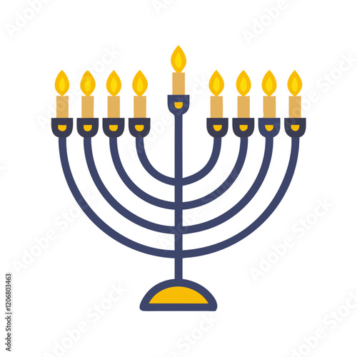 menorah icon design