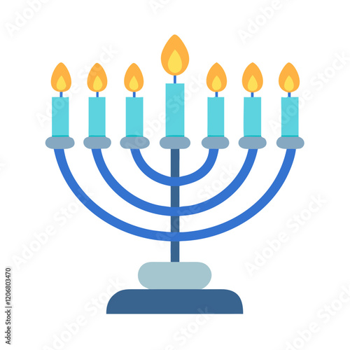 menorah icon design