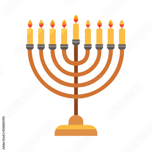 menorah icon design