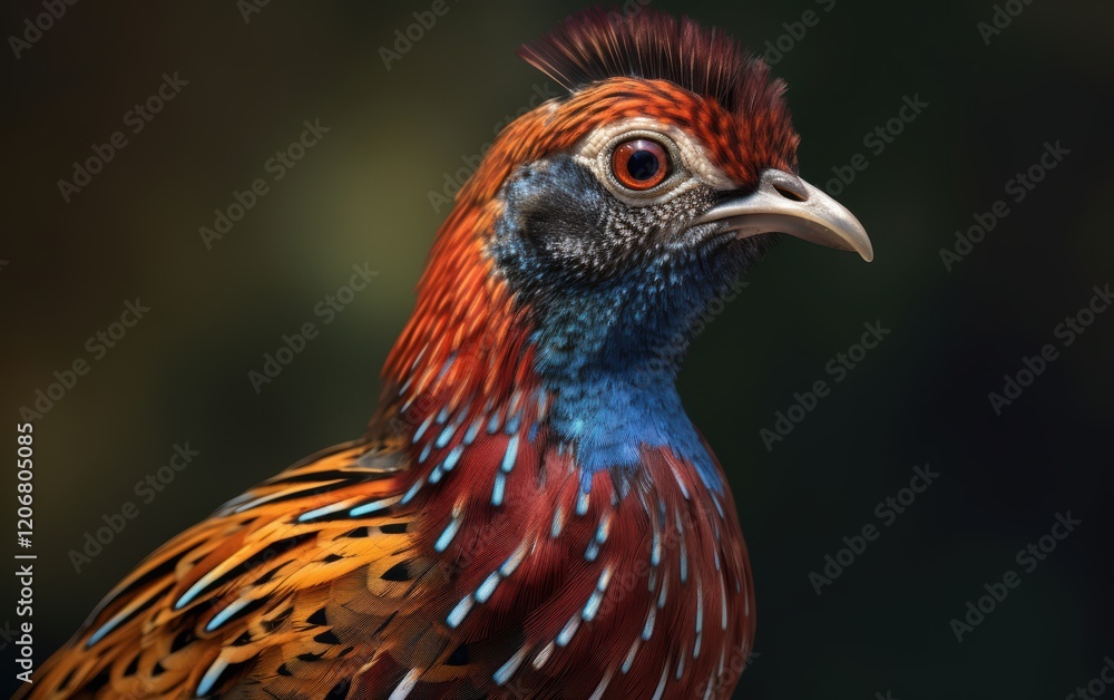 Fototapeta premium Close-Up of a Colorful Bird
