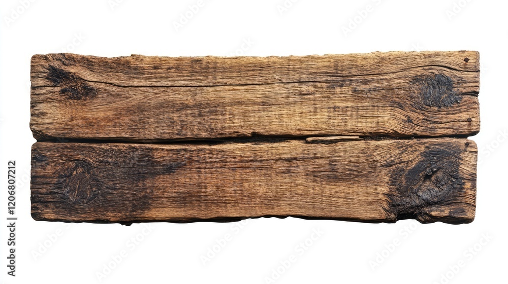 A rustic brown wooden sign on a white background with clean clipping path, perfect for signpost and billboard designs in marketing and signage concepts. A rustic brown wooden sign on a white background with clean clipping path, perfect for signpost and billboard designs in marketing and signage concepts.