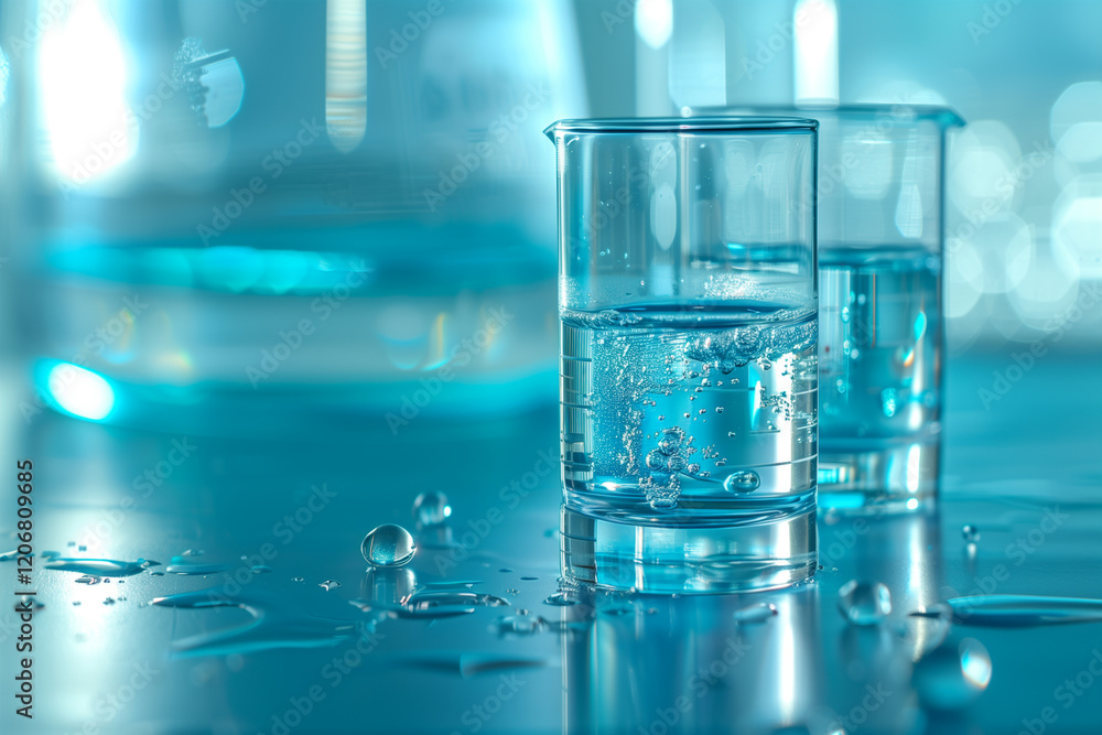 Laboratory Glassware with Liquid in Scientific Setting
Laboratory Glassware with Liquid in Scientific Setting