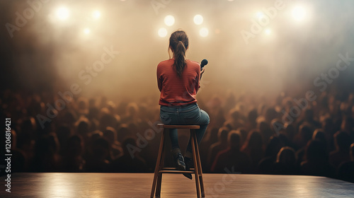 Stage Presence: A lone fema...